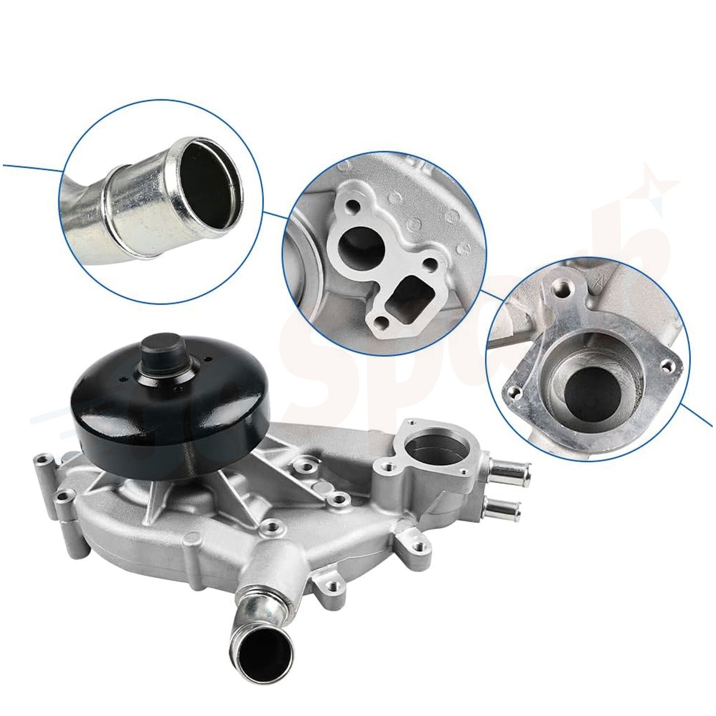 Water Pump w/Thermostat for Chevy Silverado Tahoe Suburban for Sierra 1500 5.3L 6.0L