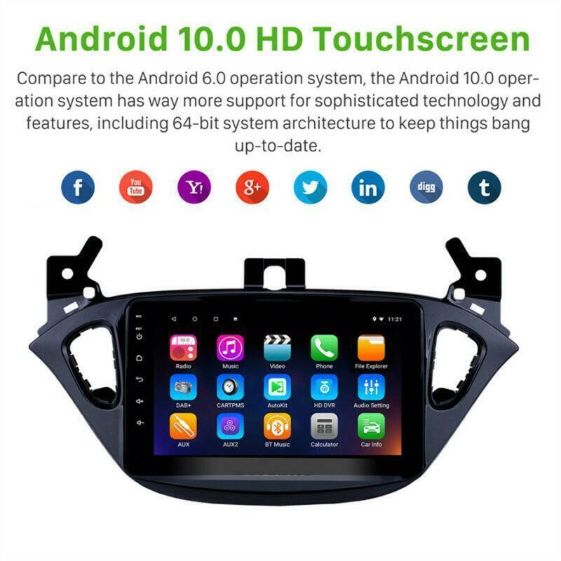 8 for Opel 2015-19 for Corsa 13-16 Adam Android 10.0 Car GPS Navigation Player WiFi