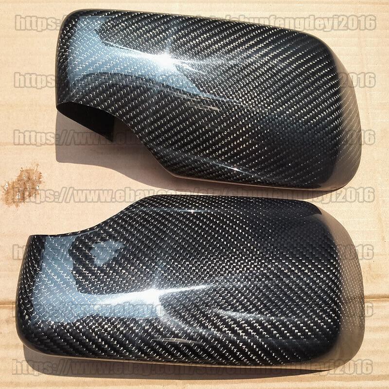 for BMW 3 Ser E46 1998-2006 Add on style carbon fiber auto side mirror cover cap