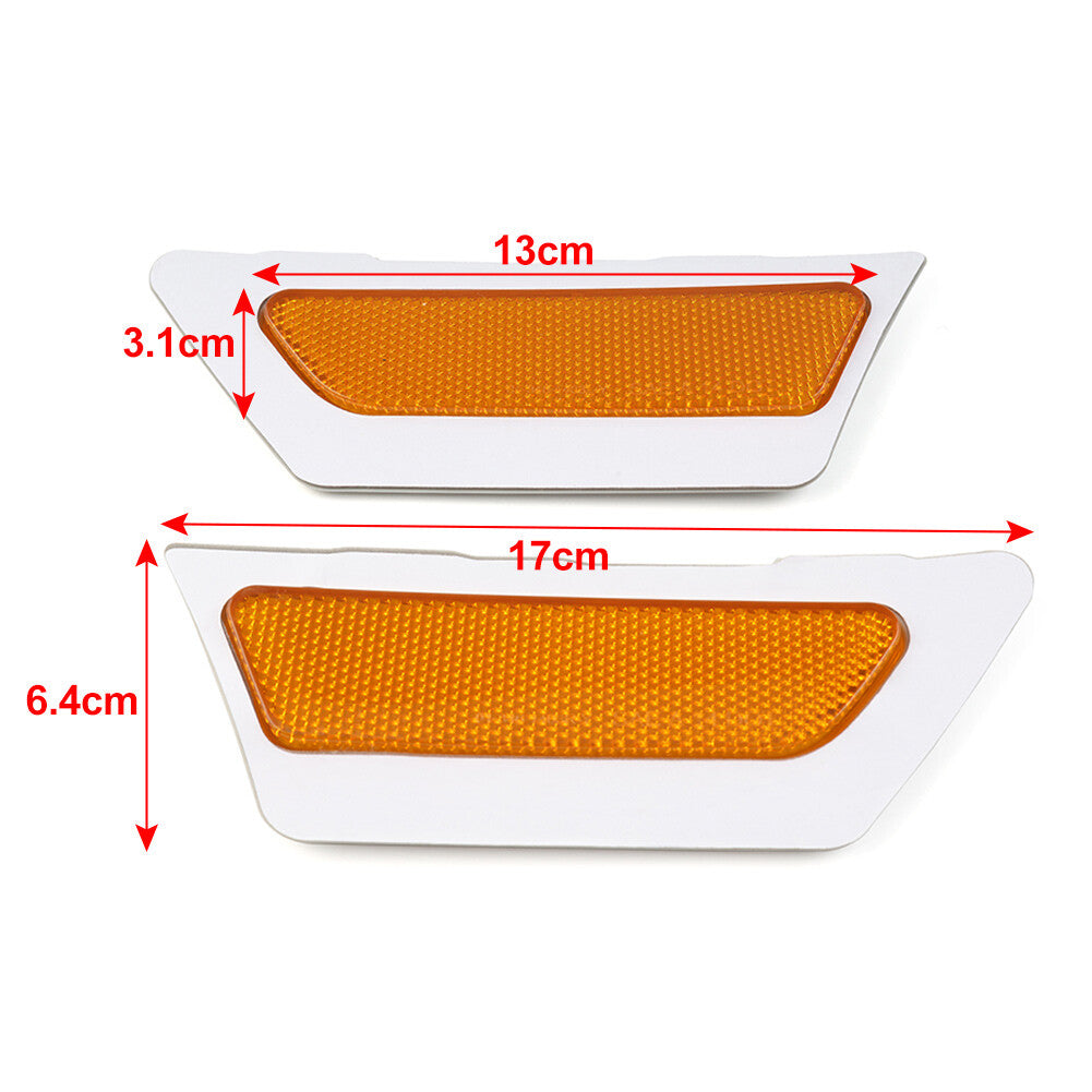 Front Bumper Reflector Side Marker Light Yellow for Audi for A4 B9 2017-2019 18