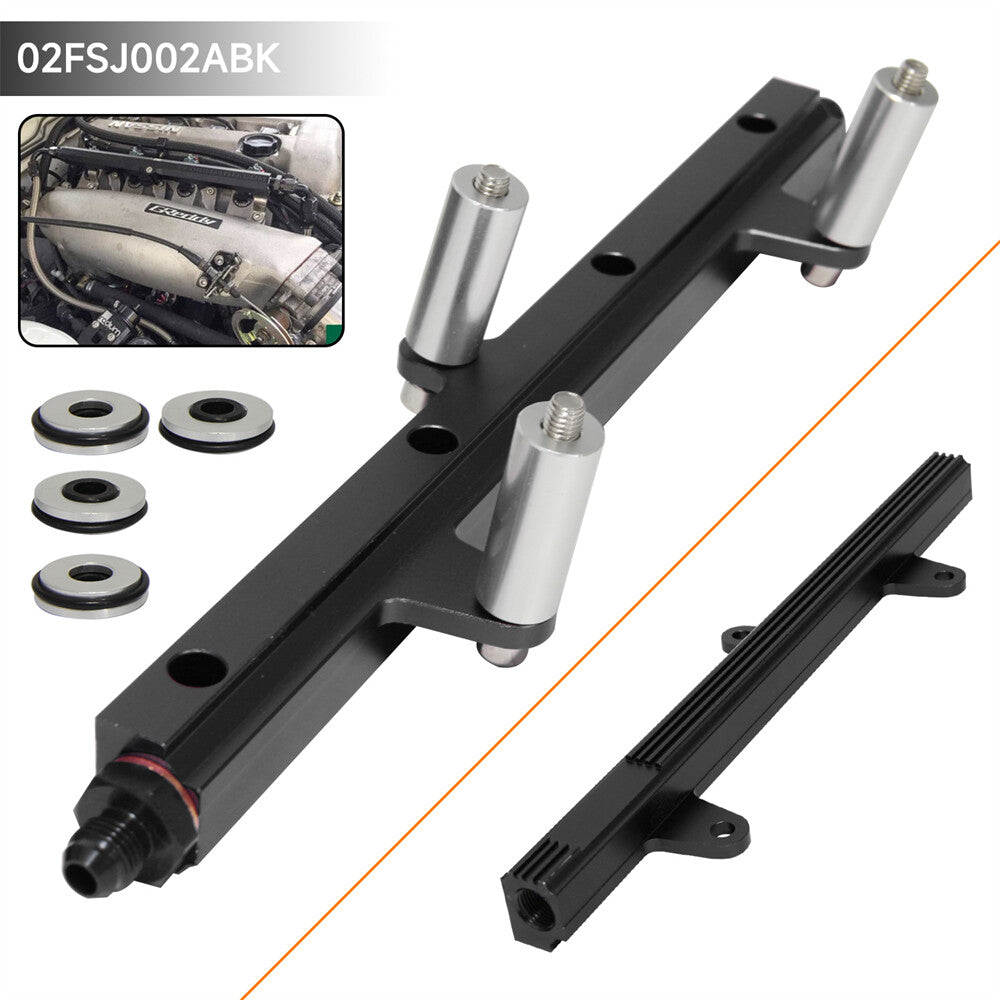 High Flow Top Feed Fuel Injector Rail for Nissan Silvia S13 240SX SR20DET BK