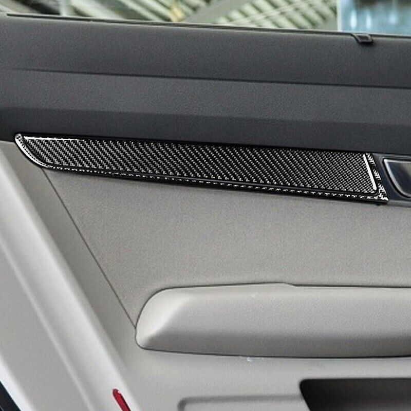 Real Carbon Fiber Car Door Panel Cover Trim for Audi for A6 S6 2005-2010 2011 8PCS