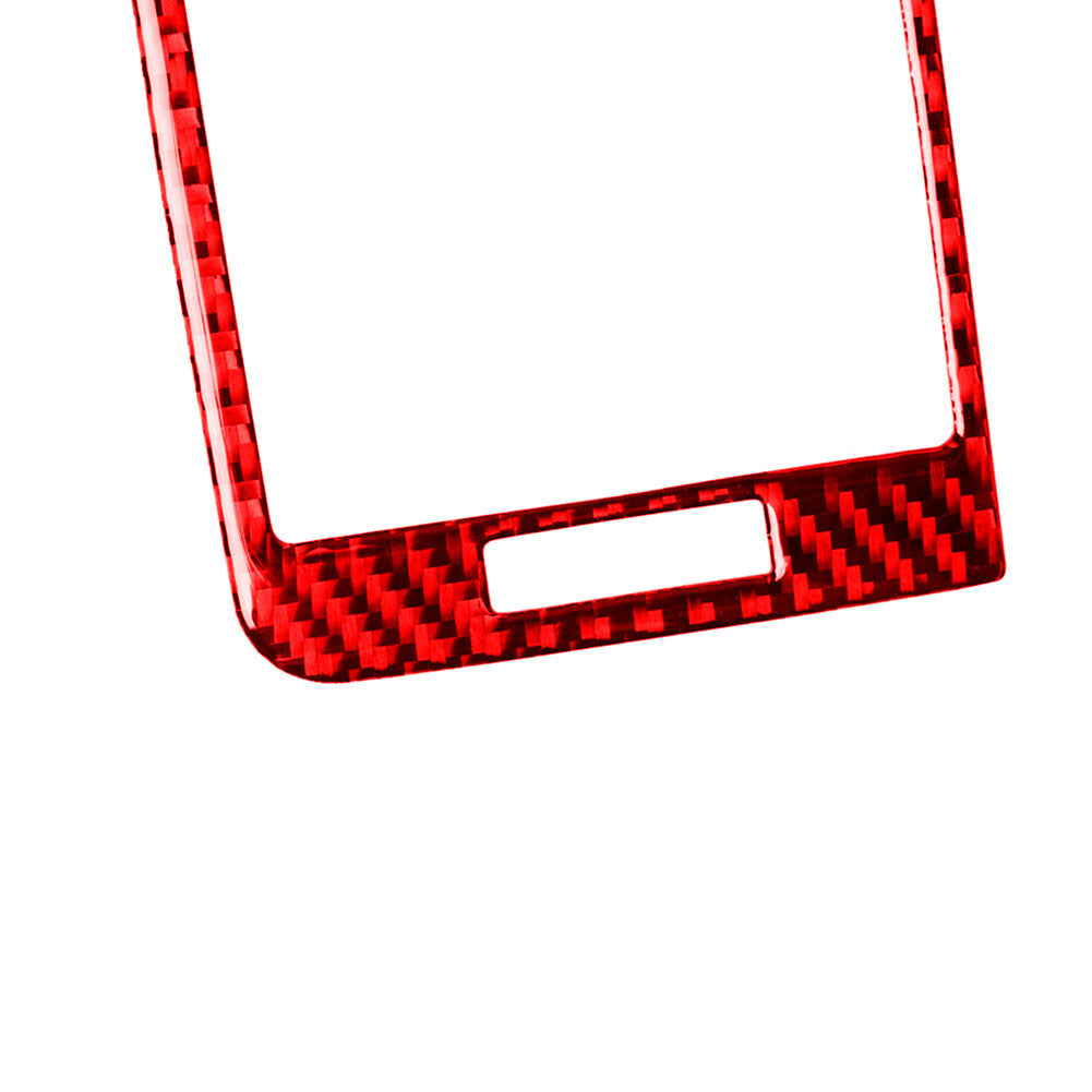 Red carbon fiber vent outlet trim for BMW 3 Series E46 1998-2005