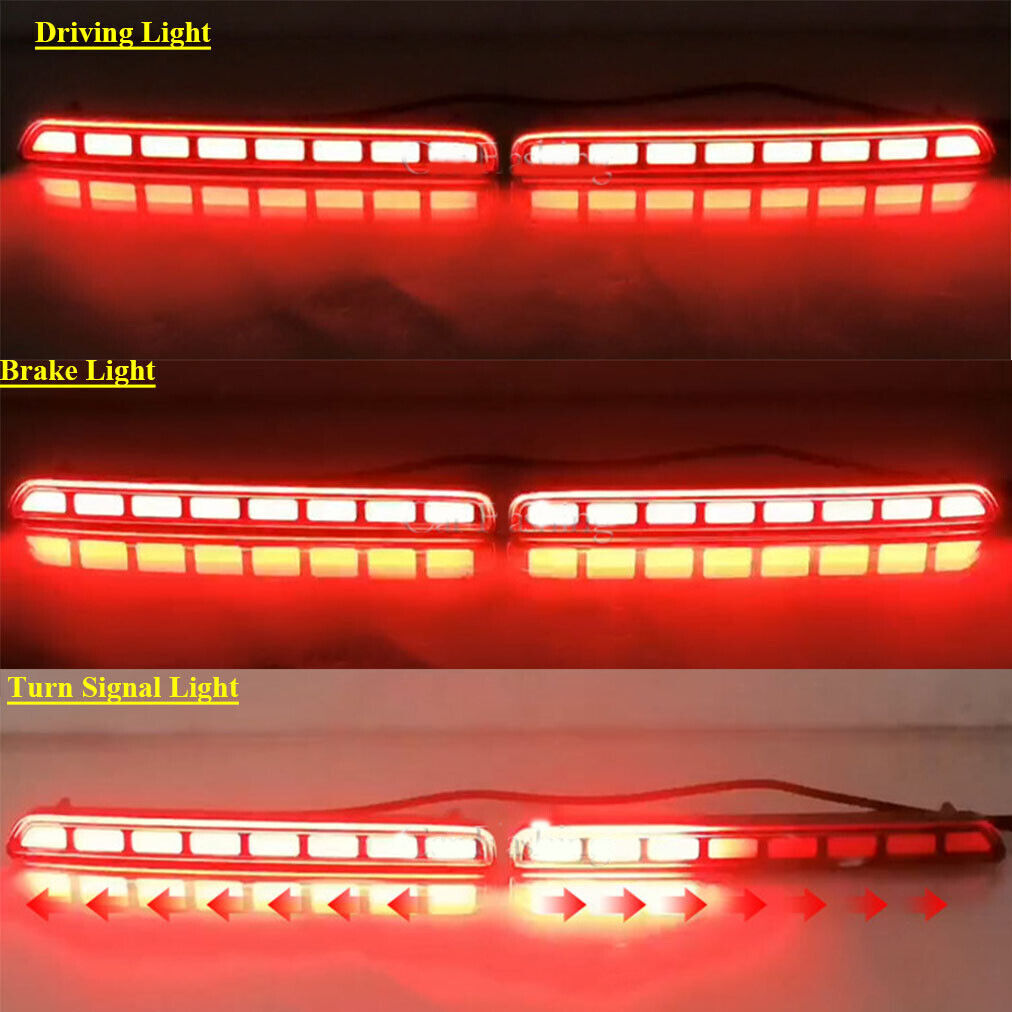 Red LED Rear Brake Taillight Bumper Reflector Light for Honda CRV 2023 Left B