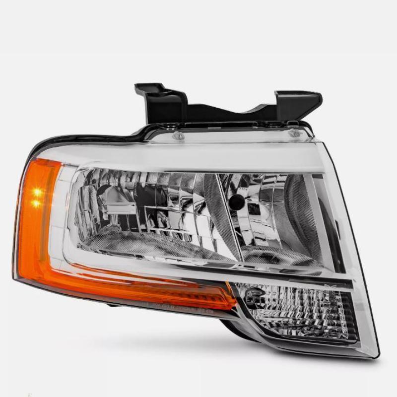 Right Left Side Chrome Headlight For 2015-2017 for Ford Expedition 15-17 Headlight