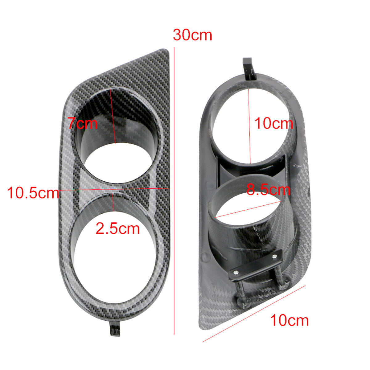 Carbon fiber fog light cover grille barbecue grille suitable for BMW E46 M3 2001-2006 2-door
