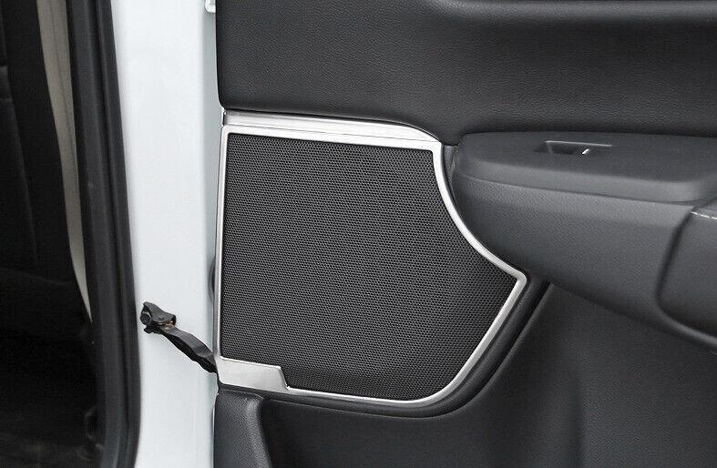 for Honda CR-V CRV 2017-2022 Silver Titanium Inner Door Speaker Frame Trim 4Pcs