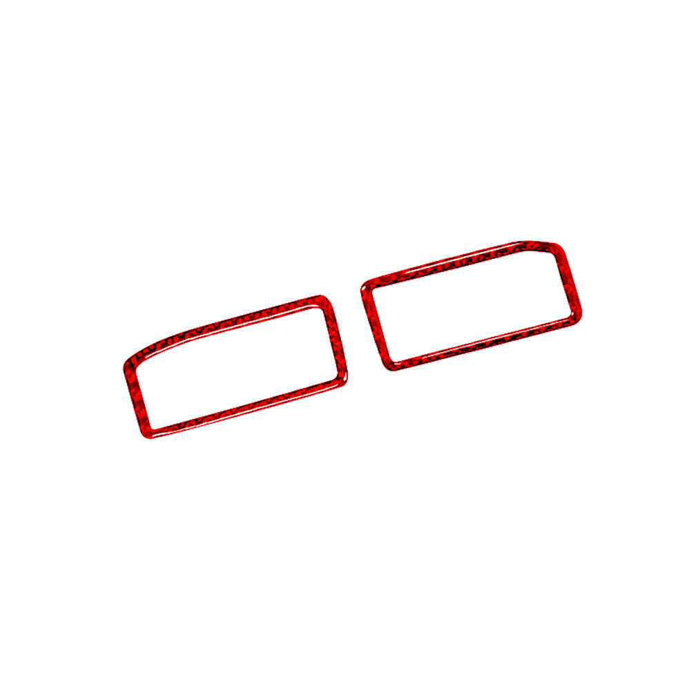 2X Red Carbon Fiber Defogger Vent Cover Trim for Lexus RC300 350 200T 2015-2020