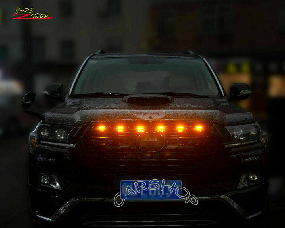 for Toyota for Land Cruiser LC200 2016-2021 LED Front Grille Light Bar Belt Lamp Set