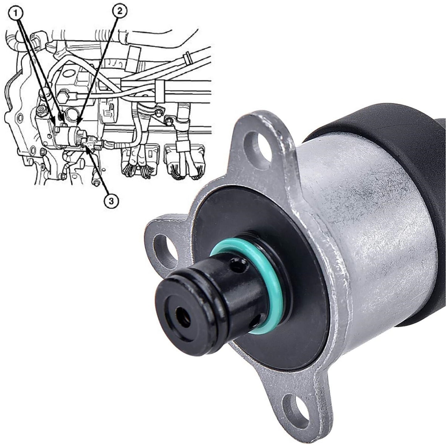 Diesel Fuel Pressure Regulator Replace Kit for Dodge for Ram 5.9L 2003-2007