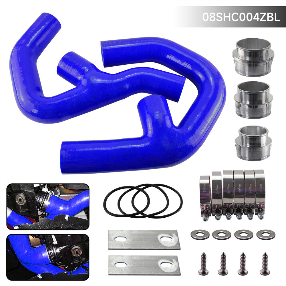 Silicone Turbo Intercooler Pipe Hose for Golf MK5 MK6 GTI 2.0 FSi W/Adapters BL