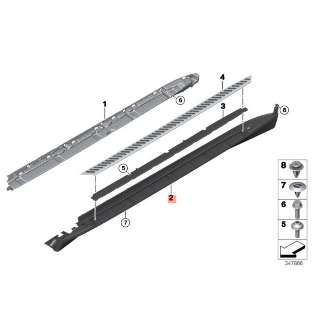 Running Boards for BMW X5 F15 14-18