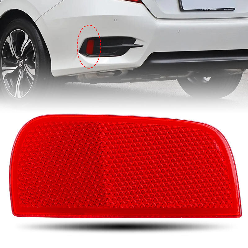 Rear Bumper Reflector Lens Left Side for Honda for Civic Sedan/Coupe 2016-2021 US