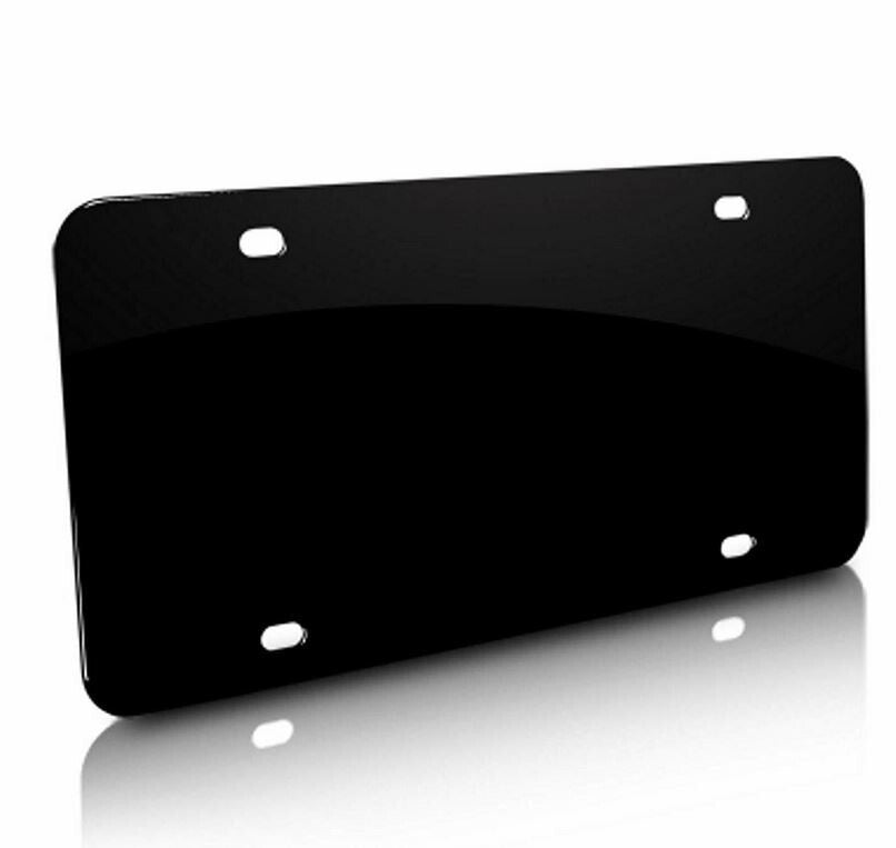 Car license plate cover cap, trunk custom text, black, suitable for Chrysler