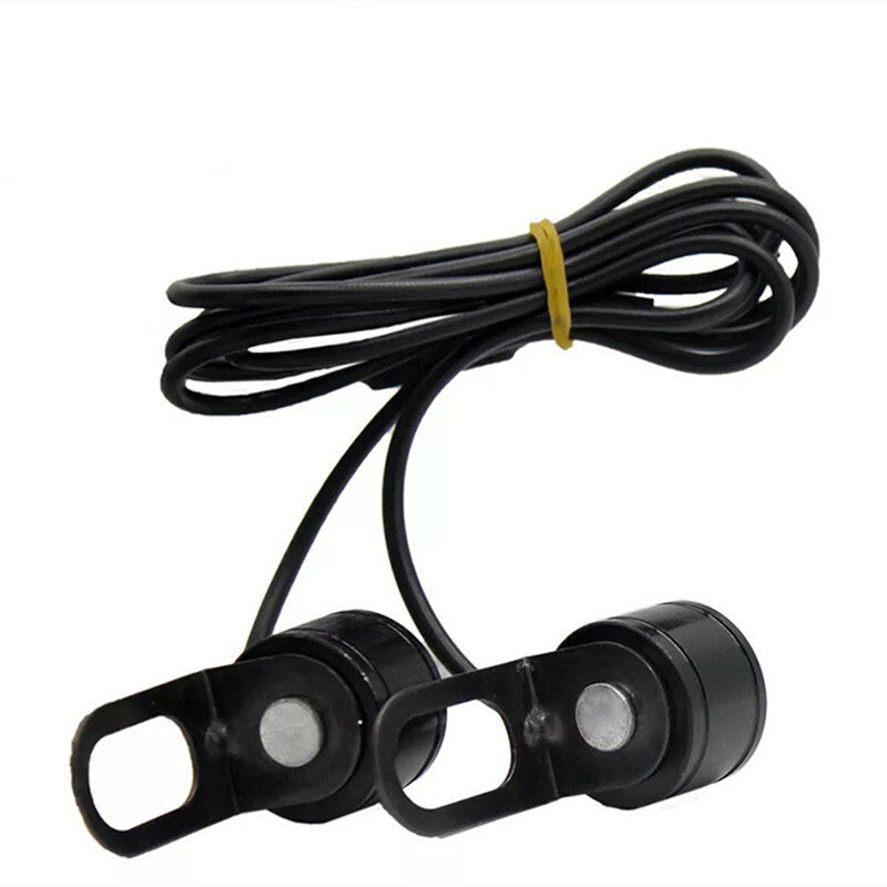 1Pair Motorcycle Headlight Driving Hawkeye Lamp Mirror White Fog Light 3W LED