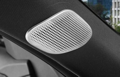 2P Silver Steel A Pillar Post Speaker Frame Cover Trim for Cadillac CT5 2020-24