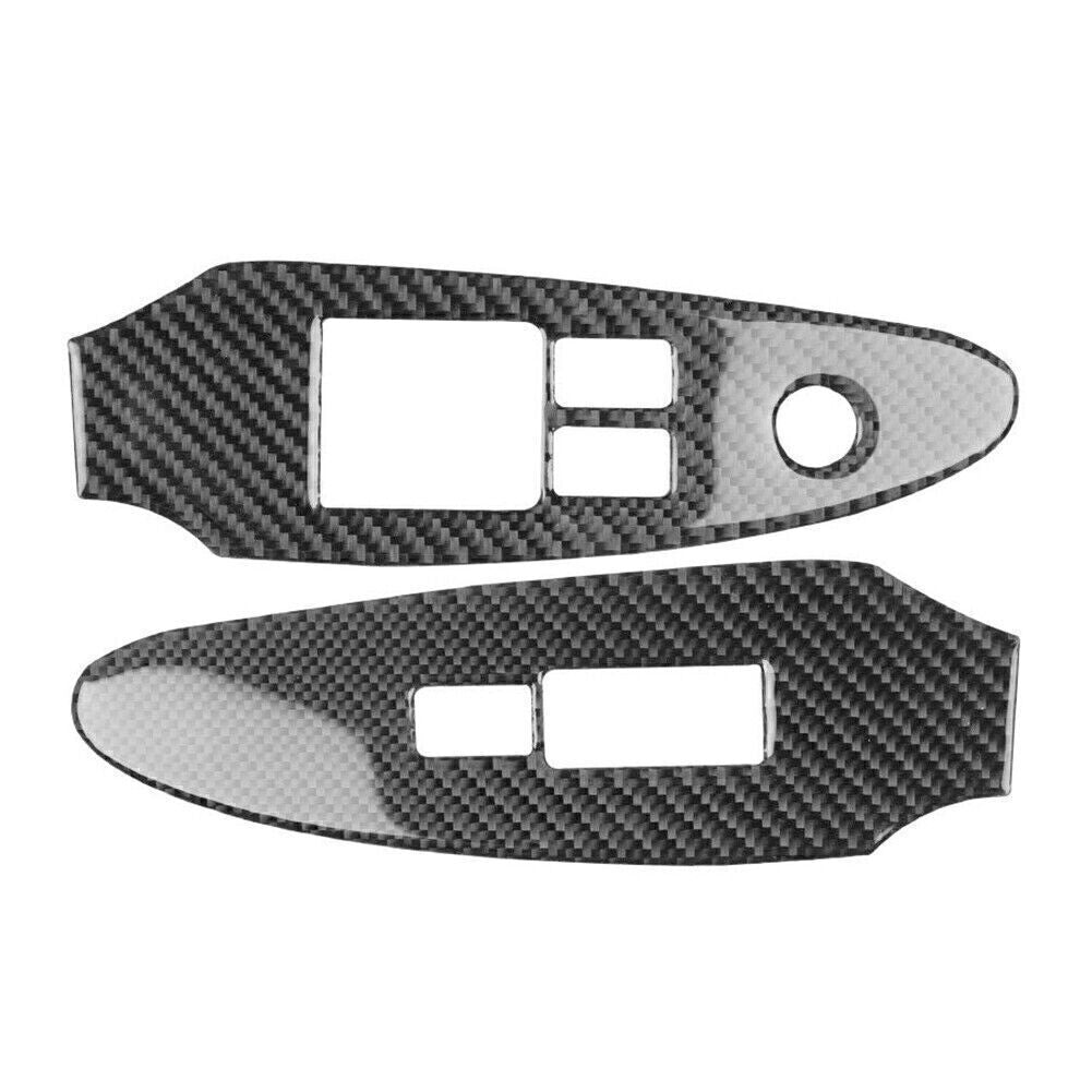Carbon Fiber Window Lift Switch Panel Frame Trim for NISSAN 370Z Z34 2009-2022