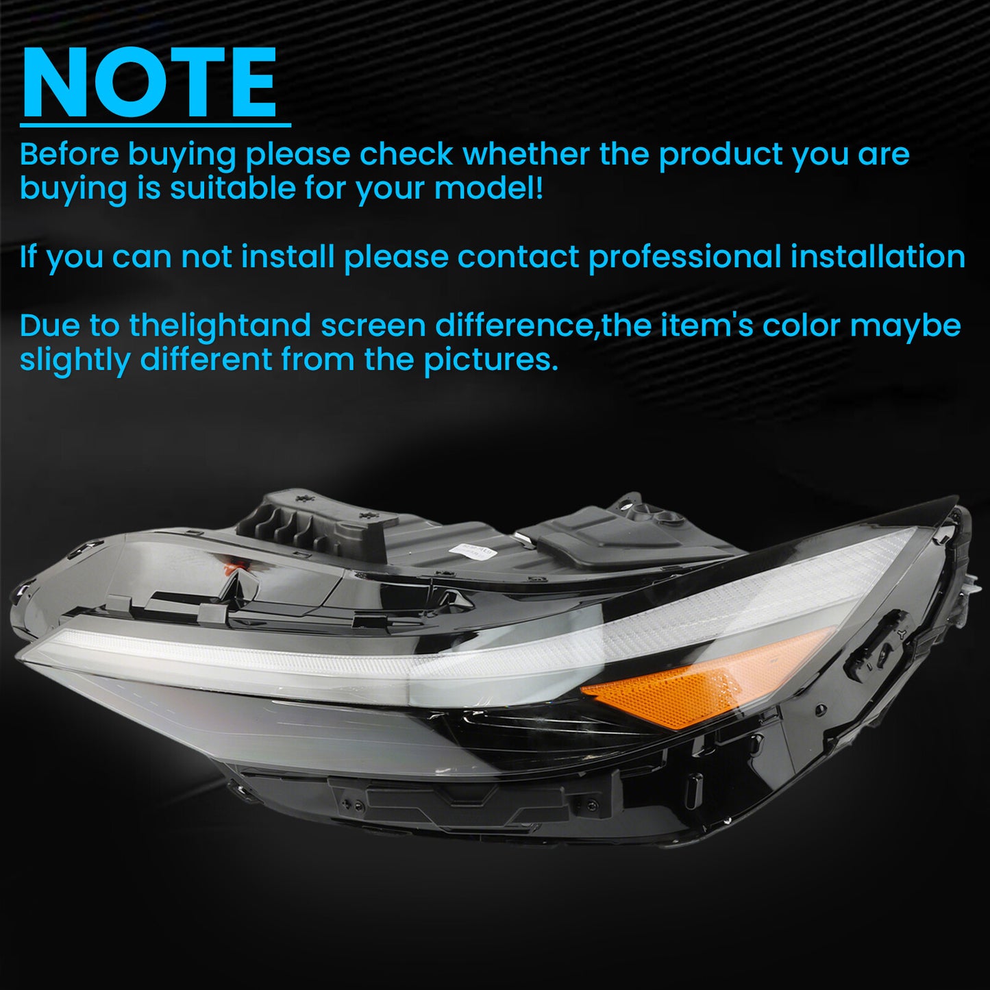 LED Headlight Assembly For 24-25 for Hyundai for Elantra NEW LH Driver Side 92101-AA740