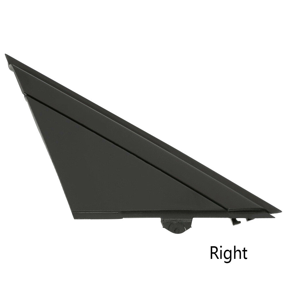 2 Front Rearview Mirror Triangle Moldings for 12-19 for FIAT 500 Right Left Black