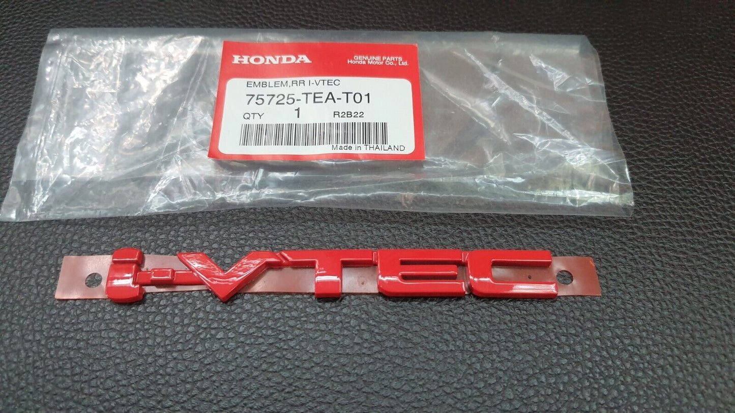Civilian i-VTEC FC FK Red Embroidered Badge Applicable to Rear for Honda for Civic FC FK 15-21