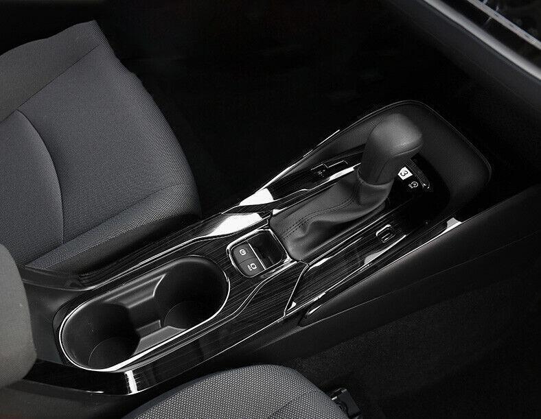 Car for Toyota for Corolla 19-22 Black Titanium Center Console Gear Shift Panel Trim