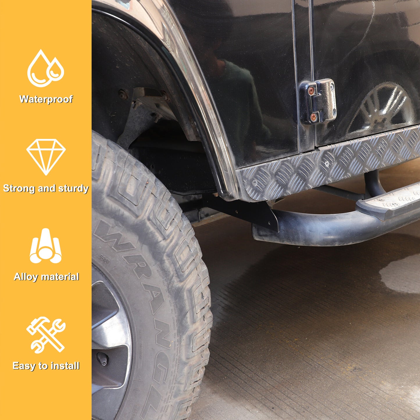 Front fender liner base trim for Land Rover for Defender 90 110 2004 - 2019 2 pieces