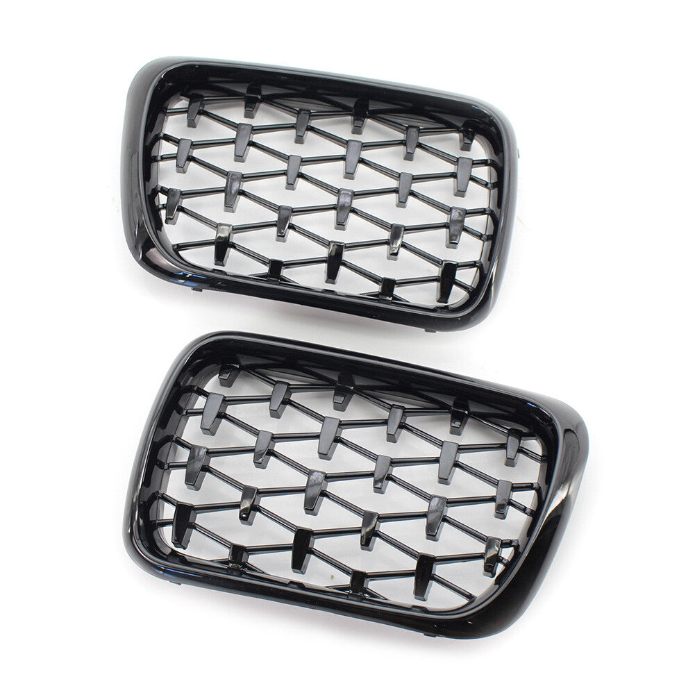 Fit for BMW E36 3 Series 1997-1999 Grille Black Diamond Meteor Style 51138195151