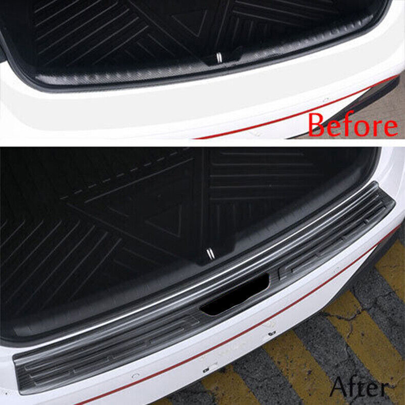 for Hyundai Sonata 2020-23 Black Steel Rear Bumper Sill Plate Protector Cover 1x
