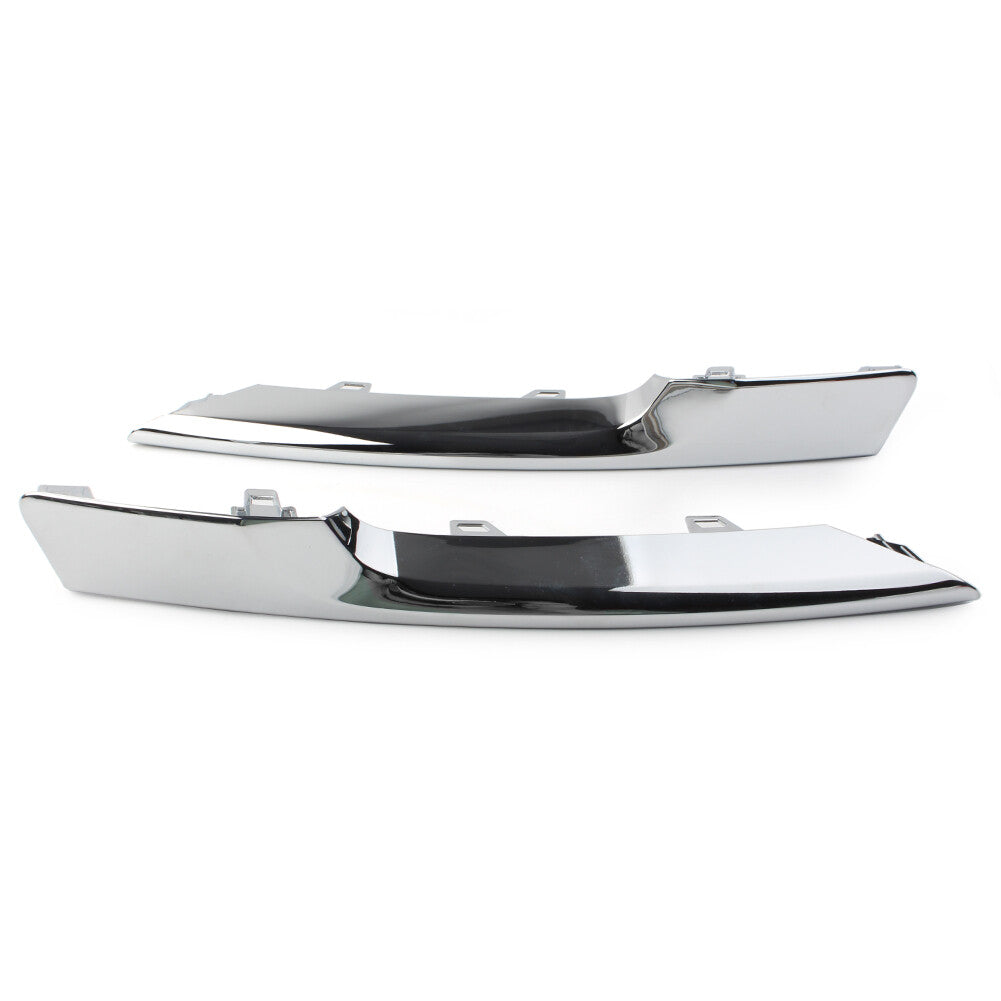 Pair Front Side Grille Chrome Molding Trim for JAGUAR XJ 2016-2021 2020 2019