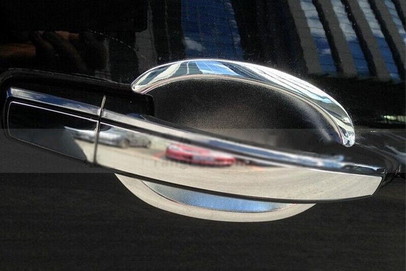 For 2010-2016 for Cadillac SRX SUV Chrome Outdoor Door Bowl Cover Trim 4PCS