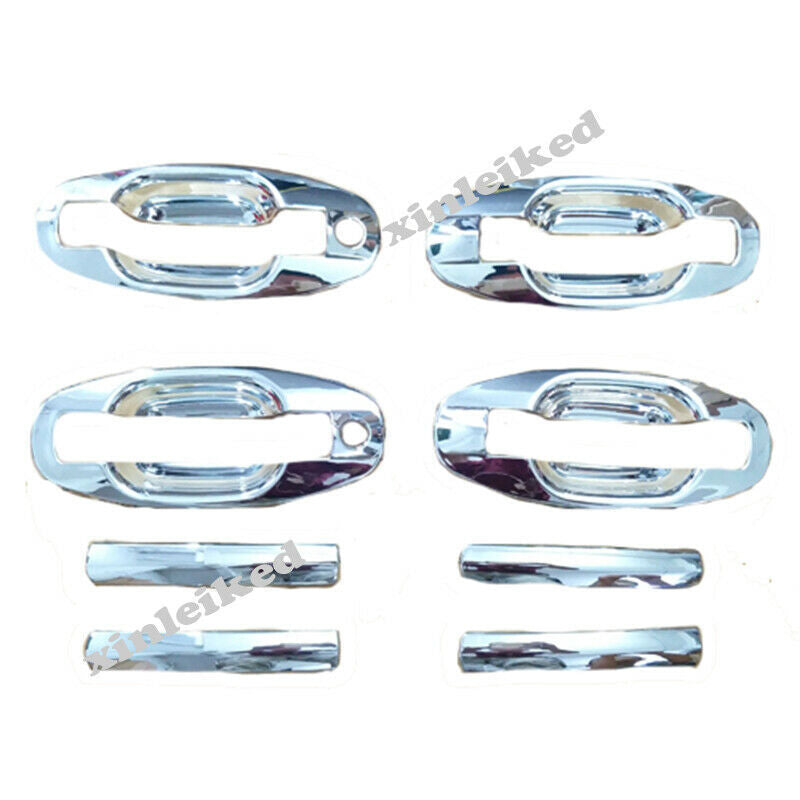Fit for Hyundai Santa Fe 2006-2009 Chrome Side for Smart Door Handle+Bowl Cover Trim