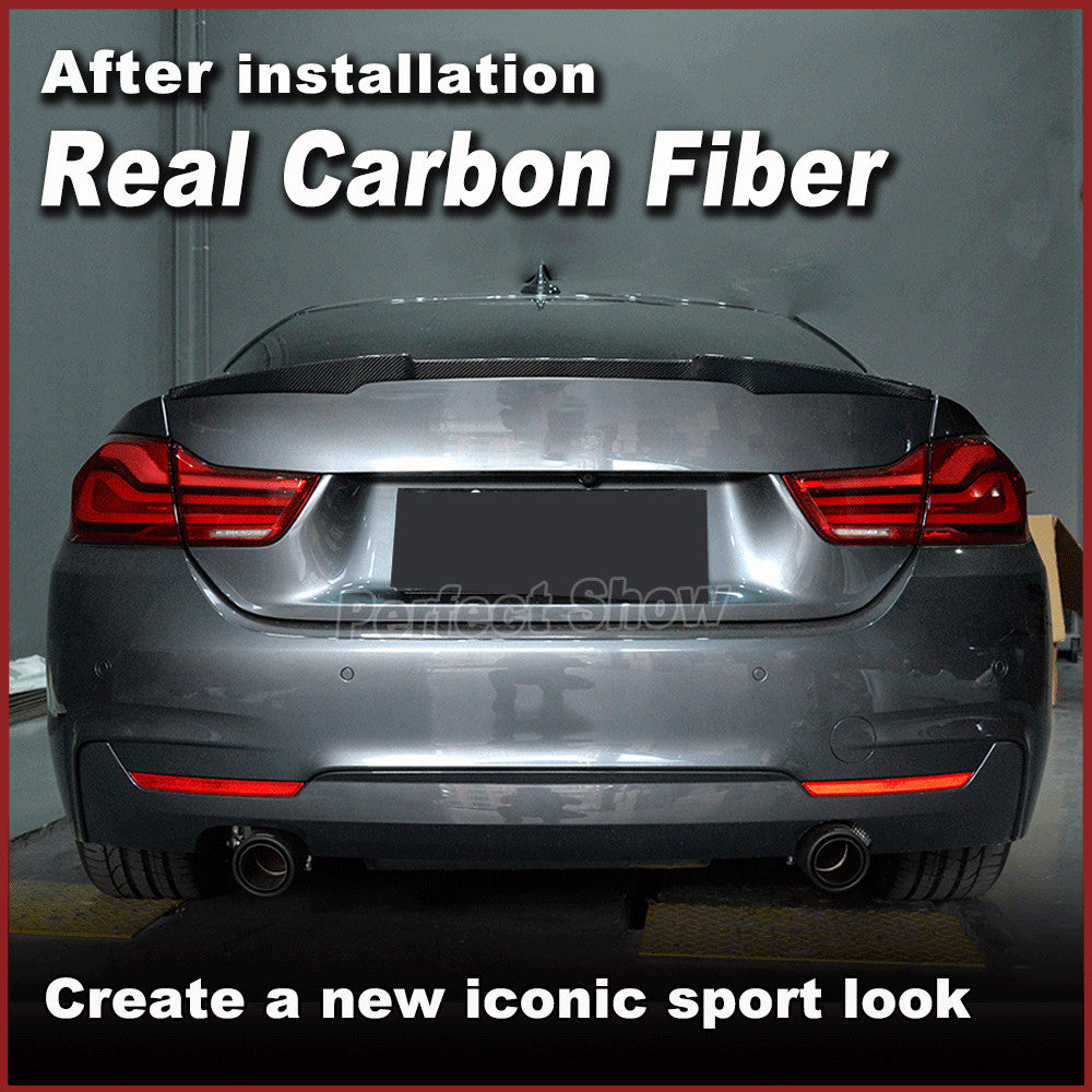 REAL Carbon Rear Trunk Spoiler Lip Wing for BMW 4Series F32 428i 435i Coupe 14UP