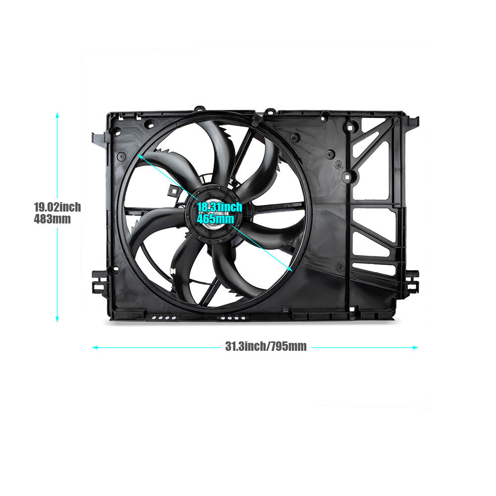 1PC New Engine Cooling Fan Assembly Fits for Toyota RAV4 2019-2021 16360F0010