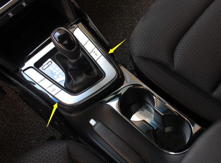 for Hyundai for Elantra 2017-2020 Titanium Black Console Gear Shift Frame Cover Trim