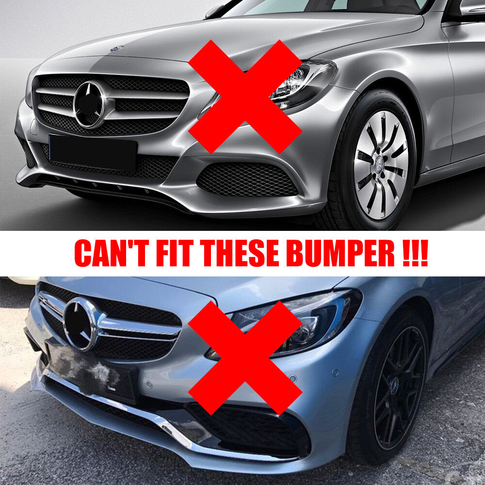 Front left bumper lower lip trim molding applicable to 2015-18 for Mercedes-Benz W205