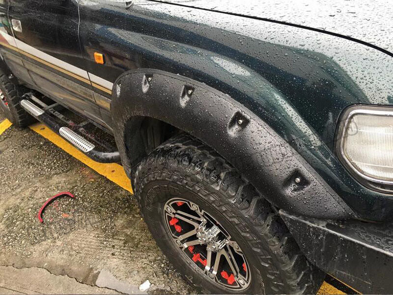 for Toyota for Land Cruiser LC/FJ80 91-97 Black Fender Flares Wheel Arches Wide Kit