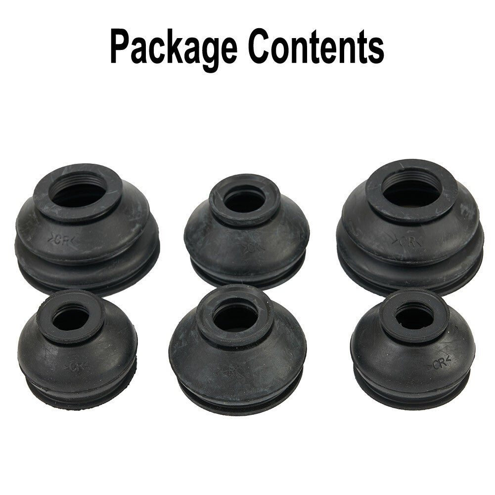 6UNIVERSAL Rubber Tie Rod End Ball Joint Dust Boots Dust Cover Boot Gaiters