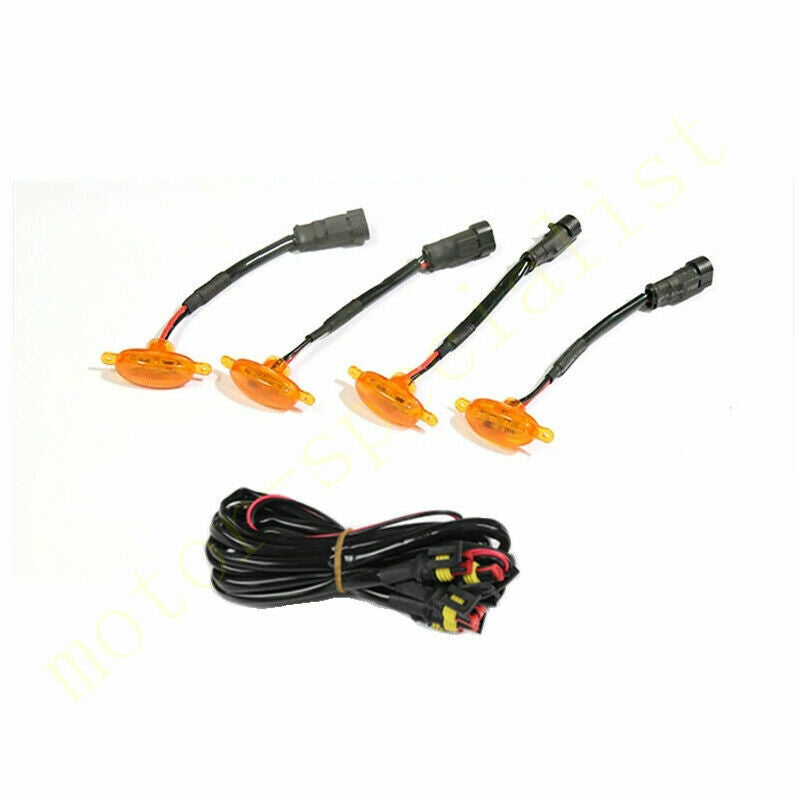 for Jeep Cherokee 2014-2024 yellow Style Front Grill LED Marker Light Kit