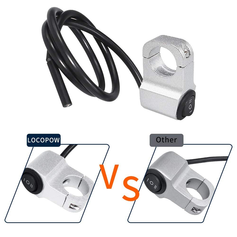 7/8 Inch Motorcycle ATV On/Off/On Double Gear Handlebar Launcher Switch (12V)