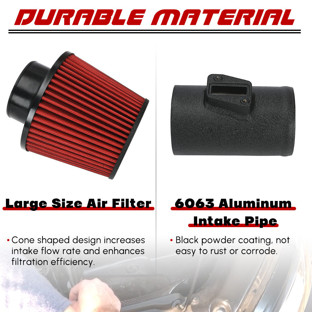 for VW for Tiguan 2.0L TSI Turbo Cold Air Intake System 3.0 Intake Pipe Aluminum