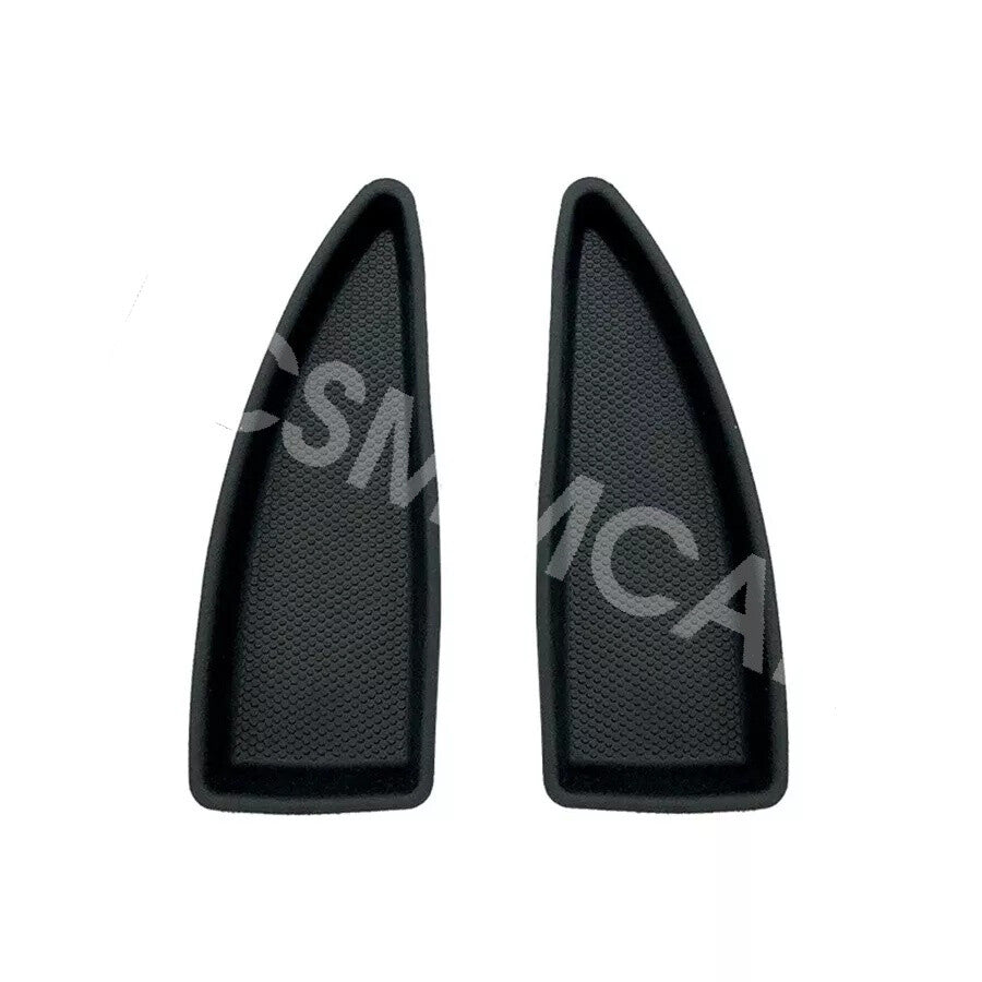 Fit For 2016-2018 for Chevy Malibu Interior Front Rear Door-Bezel Cap 4pcs Black