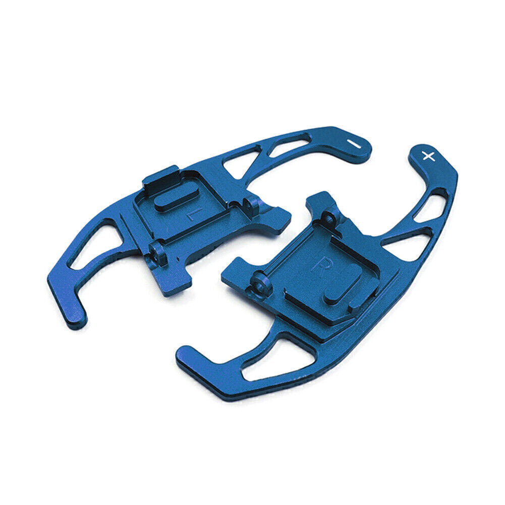 2xSteering Wheel Shift Shifter Paddle for VW for GOLF R GTD GTE MK7 2013-18 Blue