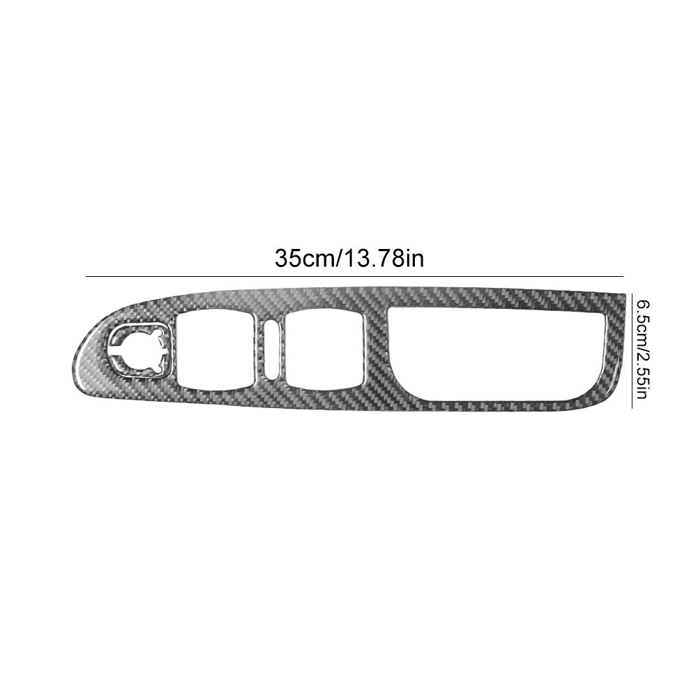 2x Carbon Fiber Driver Window Control Cover Trim for Volkswagen for Passat 2006-2011