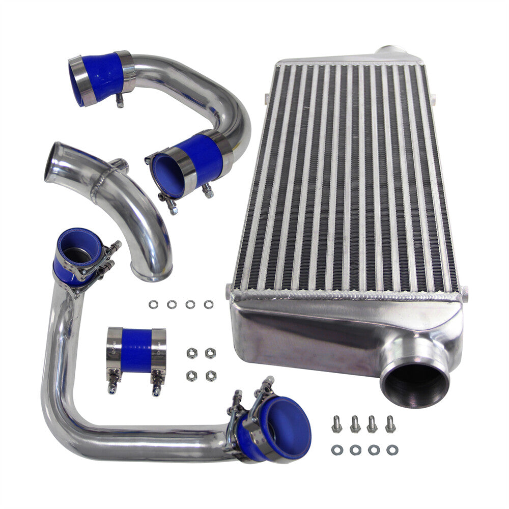 Front Mount Intercooler Kit for Audi A4 1.8T B5 Quattro 1998-2001 Bolt On Blue