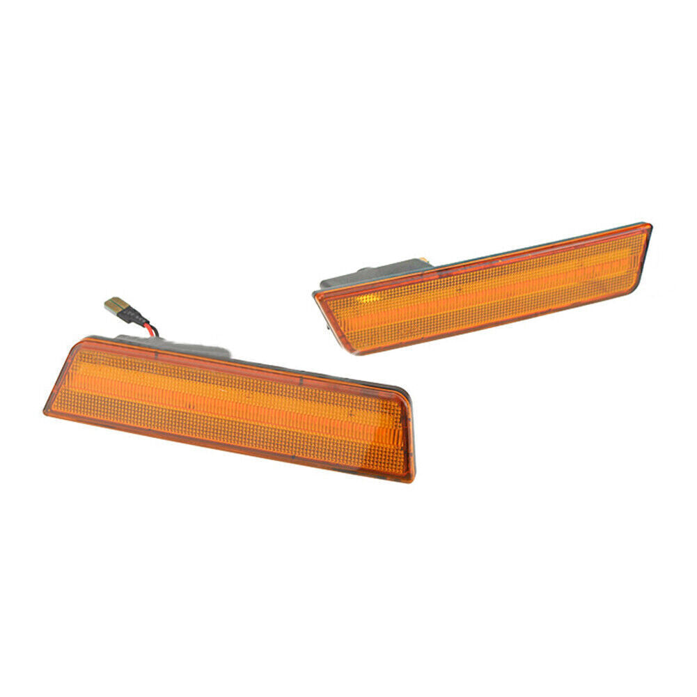 LED Front Side Marker Lights For 2008-14 for Dodge for Challenger /2011-14 Charger Amber