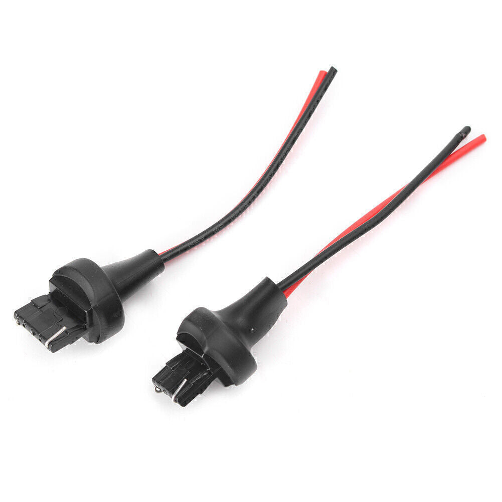 2x 7440 992 T20 Male Adapter Wiring Harness DRL Turn Signal Tail Lamp Retrofit