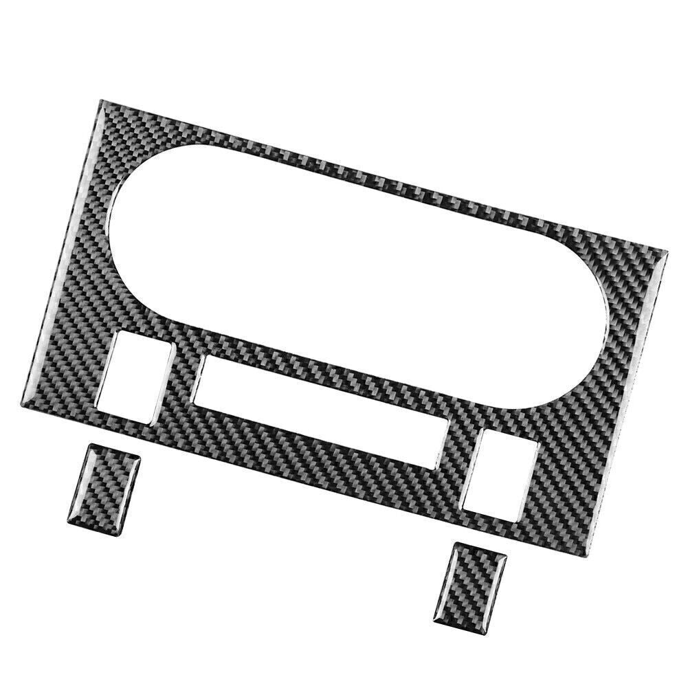 3Pc Carbon Fiber AC Panel Cover Sticker for Dodge for Challenger 2008 2009 2010-2014