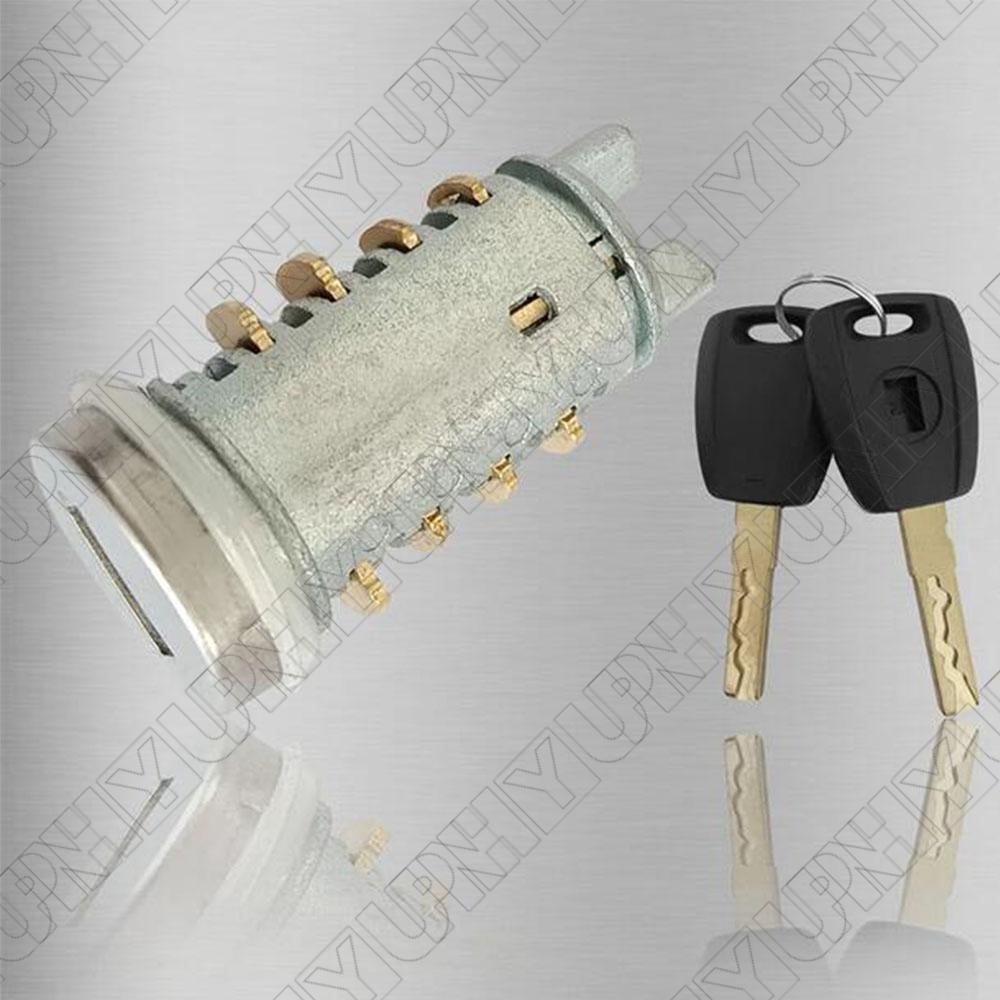 71771348 Door Lock Barrel Cylinder w 2 Keys for Fiat 500 Doblo Cargo Punto Panda