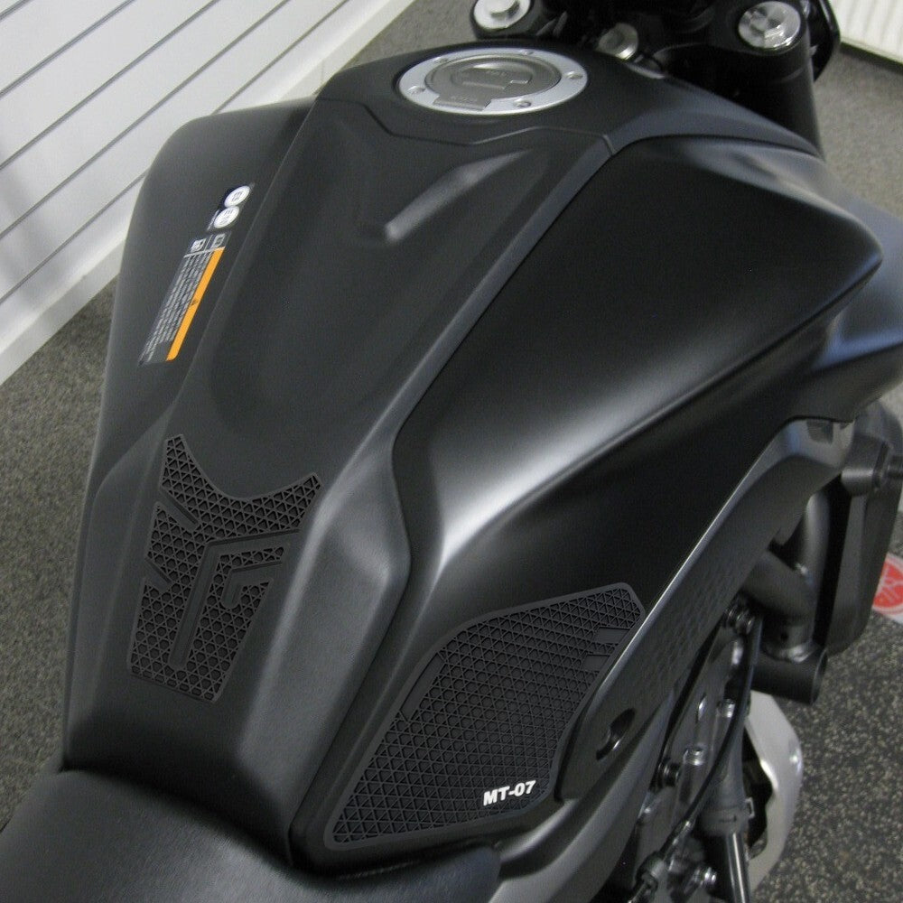 Rubber Tank Pads Unti-skid Knee Traction Grip for Yamaha MT-07 2021 2022 2023
