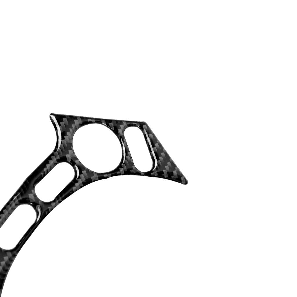 Carbon Fiber Steering Wheel Button Frame Cover Trim for Nissan GT-R R35 2008-16